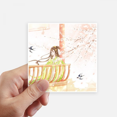 thumbnail image 1 of Xinghua Swallow Chinese Style Watercolor Sticker Square Waterproof Stickers Wallpaper Car Decal, 1 of 1