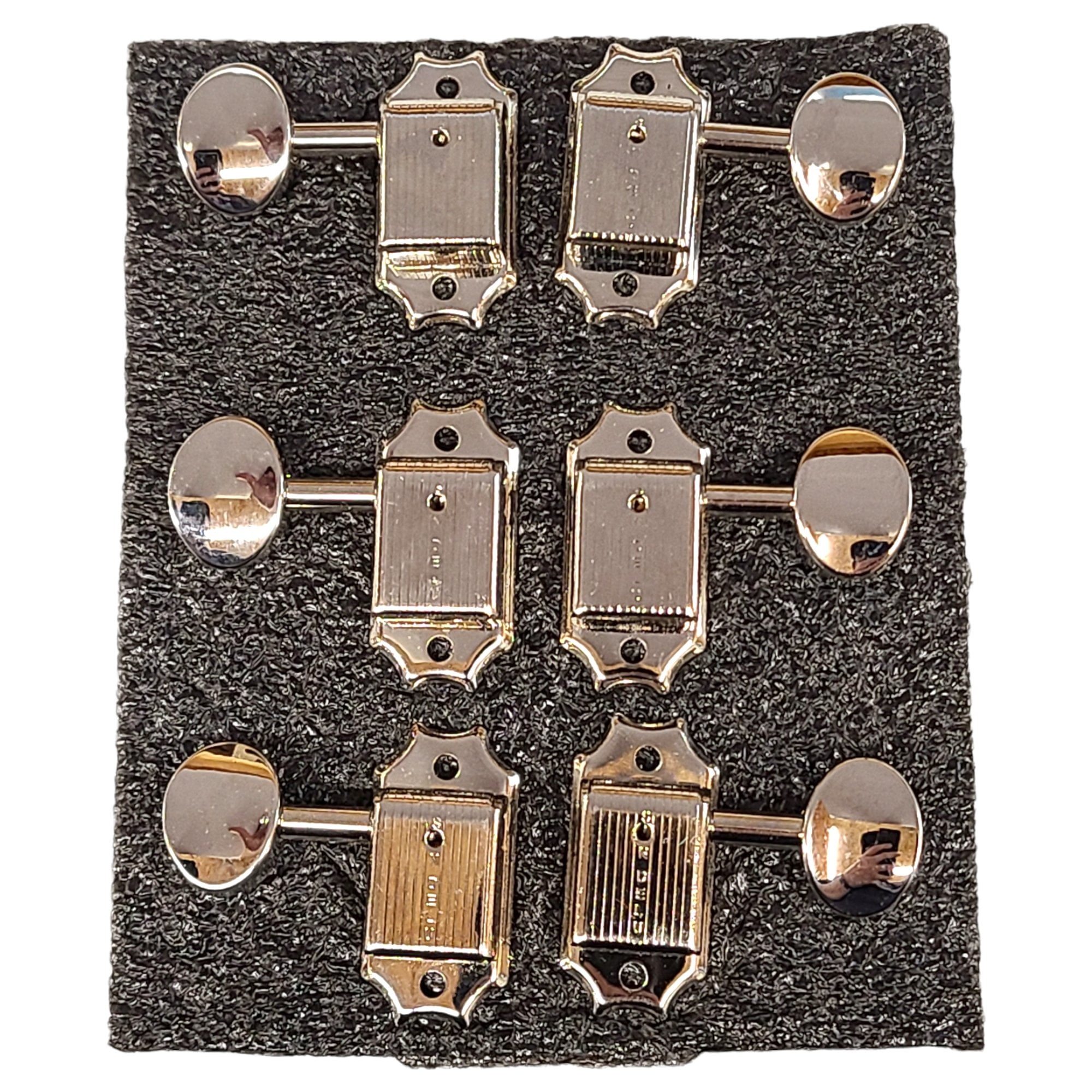 Kluson Guitar Tuning Pegs 3x3 Traditional Oval Button Electric Single Line