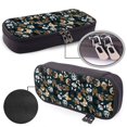 thumbnail image 4 of Picia Dogs Pattern Large Capacity PU Leather Pencil Case Organizer Pen Marker Holder Double Zipper Storage Bag Big Pencil Pouch for College Office, 4 of 6