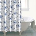 thumbnail image 4 of Pioneer Flower Floral Print Pattern Shower Curtain 72"x84", Bathroom Decorative Shower Curtain Set with 12 Hooks, Waterproof Washable, 4 of 6