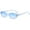 Baby Blue/Blue Gradient, variant on Retro Oval Sunglasses for Women Men Fashion Small Oval Sunglasses 90s Vintage Shades, A1 Black/Grey