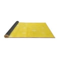 thumbnail image 2 of Ahgly Company Indoor Square Solid Yellow Modern Area Rugs, 3' Square, 2 of 4