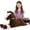 Chocolate, variant on MorisMos 35.4" Horse Stuffed Animal,Soft Stuffed Pony Plush Pillow