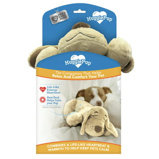 IFOYO Heartbeat Stuffed Toy, Puppy Calming Create Training Sleep Aid  Behavioral Aid Dog Toys Pet Anxiety Relief and Calming Aid for Puppy（Light  Brown）