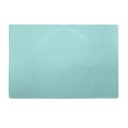 

1pc 24 Inches Silicone Rolling Pad Mat Dough Rolling Mat Non Stick Baking Mat Heat Insulating Pad with Scale for Home (Green)