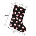 thumbnail image 5 of 3 Pcs Christmas Stockings,Black Christmas Santa Pattern Stockings Christmas,14.8'' Xmas Stockings,Christmas Party Favors,Christmas Party Decorations,Christmas Stockings Personalized, 5 of 5