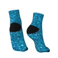 thumbnail image 4 of Bingfone Blue Glitter Design Patterned Men'S Women'S Casual Cotton Socks, 4 of 9