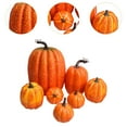 thumbnail image 3 of Calabazas falsas,Calabazas falsas Modelo Calabazas artificiales pequeñas,Calabazas de espuma falsas realistas Lindas calabazas de espuma realistas,Mini simulación de calabazas modelo Naranja, 3 of 8