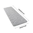 thumbnail image 3 of PALIFEUR Ultra Soft Bathroom Rugs, 20x47" Cobblestone Embossed Bath Mat Non-Slip Super Absorbent Carpet Durable Washable Rug Bath Mats for Bathroom Kitchen Shower Entrance, Coffee, 3 of 4