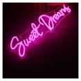 thumbnail image 4 of Letrero De Neón Sweet Dreams Para Decoración De Pared, Luz Con Letras, Dormitorio, Habitación, Fiesta De Boda, Bar, Club, Lámpara Iluminada 45cmx15cm, 4 of 6
