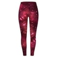 thumbnail image 4 of Stephy Women Colorful Leggings Fancy Costume Glitter 3D Printing Costume, Red, S, 4 of 4