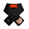 thumbnail image 1 of Pisexur Christmas Heated Scarf for Women Winter Warm Neck Heating Pad for Neck Pain USB Electric Heating Neck Wrap Neck Warmer Massage Heating Scarf with Cute Bear Doll Pins Christmas Gifts, 1 of 5
