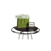 SSWBasics Round Black Wood Clothing Rack Topper (30" Diameter)