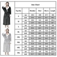 thumbnail image 2 of Mens Oversized Dressing Gown Thick Cozy Warm Fleece Hooded Wrap Housecoat Robe Hoodies, 2 of 2
