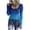 Blue, variant on Slim Fit Henley Tops for Women Ribbed Long Sleeve V Neck Button Down Shirts Casual Basic Tees Soft Stretchy Going Out Fall Tops Fitted Blouses, Brown,S