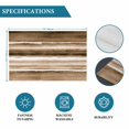 thumbnail image 6 of Brown Stripes Placemats Set of 8, Country Watercolors Gradient Texture Placemats for Dining Table, Place Mats for Kitchen Tabletop, Waterproof Wipeable Dining Table Mats Set, 6 of 9