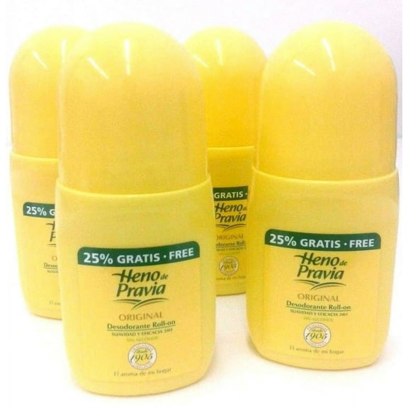Heno de Pravia 24 Hrs Roll-On Deodorant , 2.5 fl oz – Alcohol-Free