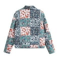 thumbnail image 4 of Cardigan à Manches Longues Léger Imprimé Floral Veste Courte Matelassée à Manches Courtes, 4 of 4