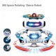 thumbnail image 3 of Juguetes de baile giratorios para niños, Robot con música, luz LED, juguetes electrónicos para caminar, regalo de cumpleaños y Navidad, 2023, 3 of 4