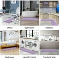 thumbnail image 5 of Kitchen Mats and Rugs Set of 2 - Cushioned Anti-Fatigue Kitchen Rug for Floor Washable 17"x29" +17"x59", Lightpurple, 5 of 14