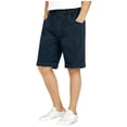 thumbnail image 2 of NAISIBABY Boys Pull-On Shorts, Elastic Waist with Pockets Cotton Performance Summer Casual Sports Shorts Navy 3T, 2 of 8