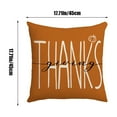 thumbnail image 6 of Thanksgiving Linen Pillow Cover Fall Home Decor Sofa Cushion Case Holiday Decorations Gift - Hidden Zipper Machine Washable(B), 6 of 6