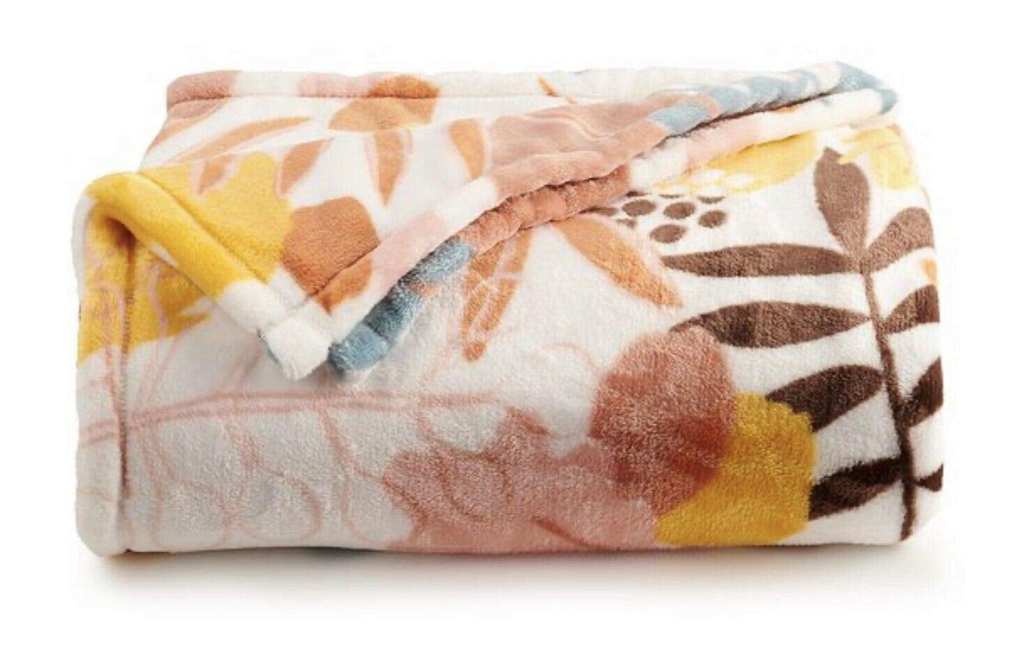 The Big One Plush Oversized Throw Super Soft TERRACOTTA CARVE 5' X 6' NEW 