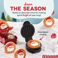 thumbnail image 4 of DASH Holiday Multimaker Mini sistema &ndash; Waffle Maker con seis placas extra&iacute;bles de 4 pulgadas: gofres y plancha, mini waflera 4 en 1 para ni&ntilde;os y familias, superficie an, 4 of 6