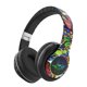 thumbnail image 2 of Puntoco Auriculares Bluetooth con diadema Auriculares inalámbricos Bluetooth Graffiti Live Auriculares, 2 of 3