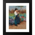 thumbnail image 2 of Géza Peske 14x18 Black Modern Framed Museum Art Print Titled - The Little Gardener, 2 of 5