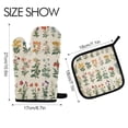 thumbnail image 2 of Yayeee Oven Mitts and Pot Holder Set of 2 Heat Resistant Kitchen Gloves Baking Hot Pad, Red Floral, 2 of 5