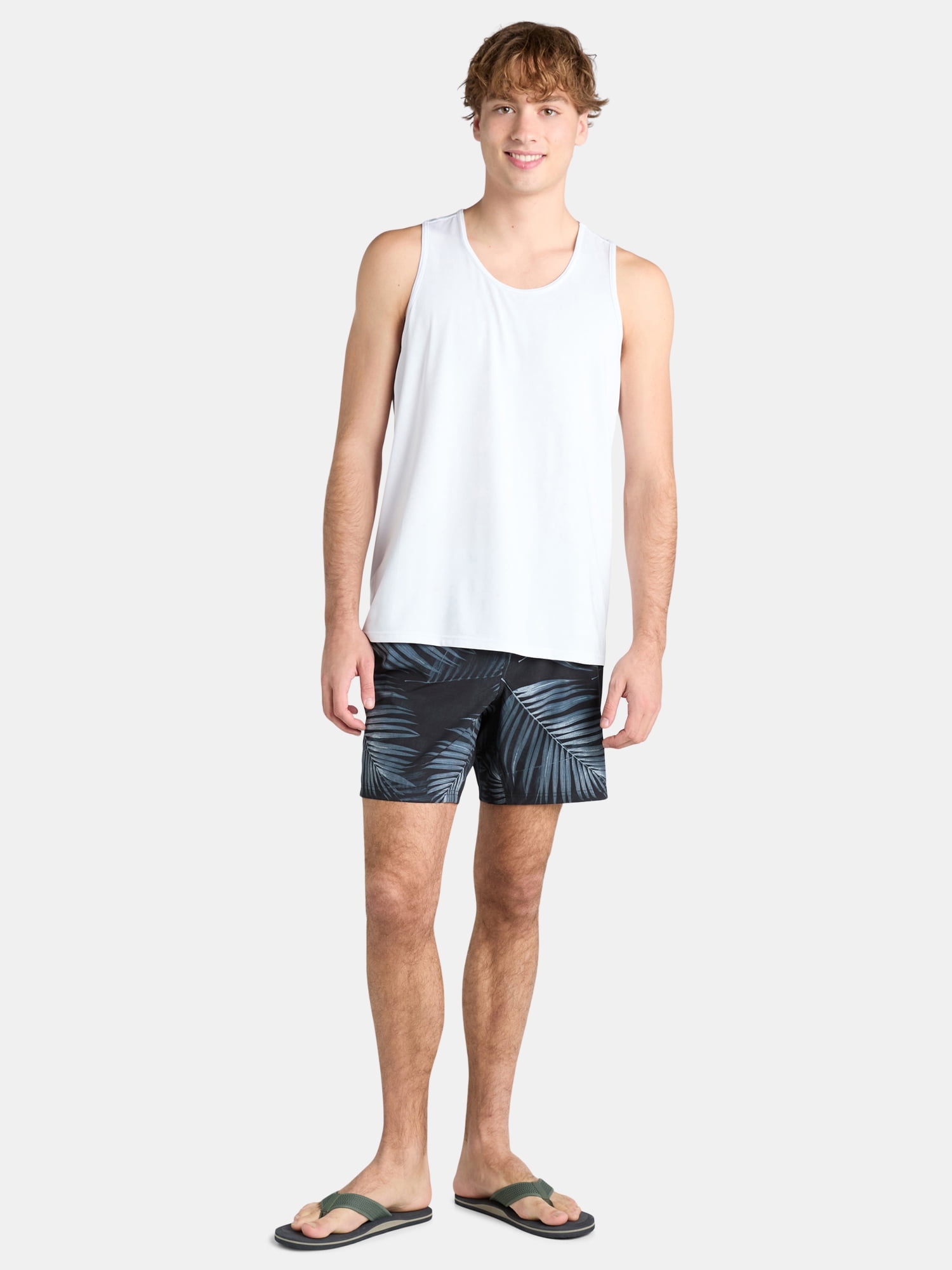 George Men's & Big Men's Performance Lined Swim Trunks, 7" Inseam, Sizes S-3XL