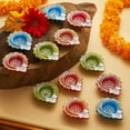 thumbnail image 2 of Arhsimvijar Pack of 12 Diya Diwali Decoration Items Multicolor, 2 of 4