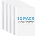 thumbnail image 3 of Foam Board 24" x 36" x 3/16" (5mm) - 12 Pack, White Poster Board, Double-Sided, Acid-Free Foam Core Board for Signs, Presentations, Schools, Offices, and Art Projects, 3 of 3