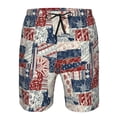 thumbnail image 3 of Salouo Marine Sailing Pattern Swim Trunks for Men,Men's Hawaiian Bathing Suit Swimsuits Quick Dry Swimming Board Shorts Beach Shorts with Pockets-X-Large, 3 of 6