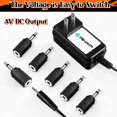 thumbnail image 4 of Adaptador de corriente Meonum, 3 V, certificado UL, cable de 3 m, 6 enchufes, 4 of 7