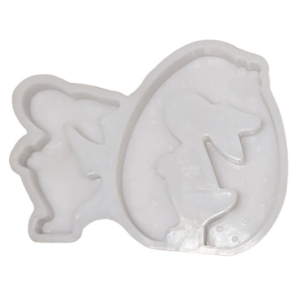 Molde de conejo de Pascua de silicona Molde de conejo lindo Molde de fundición de conejo para manualidades