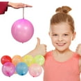 thumbnail image 5 of UDIYO 50Pcs Punch Balloon with Rubber Band High Elasticity Large Quantity Coordination Ability Training Assorted Color Latex Bounce Balloon Indoor Outdoor, 5 of 8
