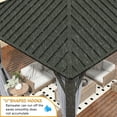 thumbnail image 4 of Aoxun 10x 10 Hardtop Gazebo, Outdoor Aluminum Frame Canopy with Netting and Curtain for Garden, Patio, Lawns, Gray, 4 of 8