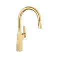 thumbnail image 1 of Rivana High-Arc Pull-Down Dual-Spray Kitchen Faucet - Satin Gold, 1 of 5