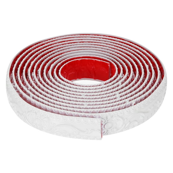 Uxcell Flexible Baseboard Molding Trim, 1.42 Inch x 16.4 Feet, White