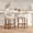 2pcs Beige + Solid Wood + Chenille Fabric, variant on LIANGKA Green Counter Height Bar Stools Set Of 2 Modern Upholstered Seating For Kitchen And Bar