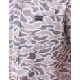 thumbnail image 2 of Burlebo Men's Performance Short Sleeve Button Up Shirt (White Camo, Large), 2 of 2