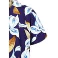 thumbnail image 5 of Paradise Found Mens Jungle Bird Tom Selleck Magnum PI Rayon Shirt (Calla Lily Purple, Large), 5 of 7