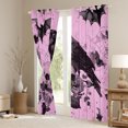 thumbnail image 3 of Manfei Cartoon Gothic Crow Curtains Pack of 2 (42x84 Each), Romantic Halloween Curtains Blackout, Teens Kids Child Bedroom Curtains, Living Room Curtains Decor, 3 of 6