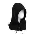 thumbnail image 1 of Chapeaux pour Femmes, Bonnet Tricoté à Capuche avec Cordons Bonnet d'Hiver Chaud, 1 of 5
