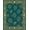 Teal, Pattern 5, variant on ODIKA 4'x6' Machine Washable Non-Slip Area Rug, Galloping Steed Latch Hook Cushion Canvas Needlecraft Kit High Traffic Rug, Brown, 642873