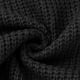 thumbnail image 3 of Gibobby Suéteres mujer, Suéter de cuello alto para mujer, de punto trenzado, de color sólido, de punto, para mujer(Negro,CH), 3 of 5