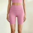 thumbnail image 5 of Miluxas Tummy Control Compression Shorts for Women,High Waist Workout Biker Shorts Pink L(L), 5 of 9