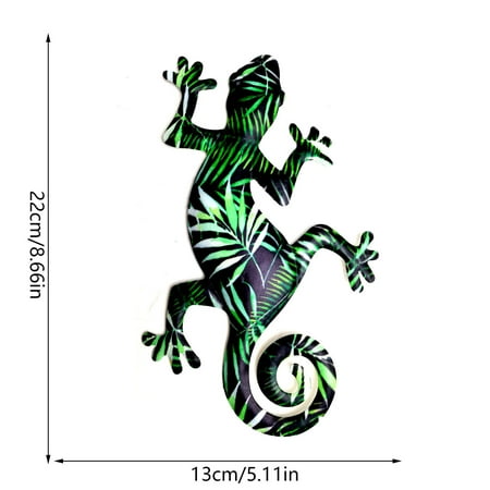 

XIAOFFENN Personalized Gifts for Women Cute Stuff for Girls Garden House Lizard Art Outdoor Garden Backyard Metal Decoration Gift